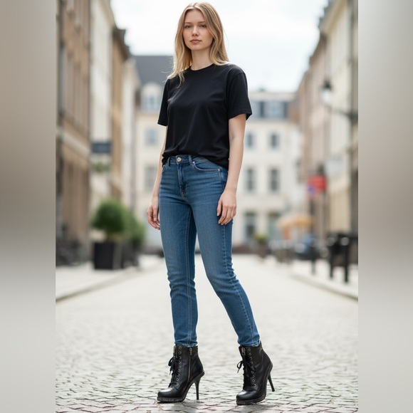 Gwen Stefani L.A.M.B. Discontinued Dayton Motorcycle Boots – Women’s Size 7.5 - Picture 2 of 15